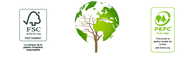 Logos PEFC et FSC